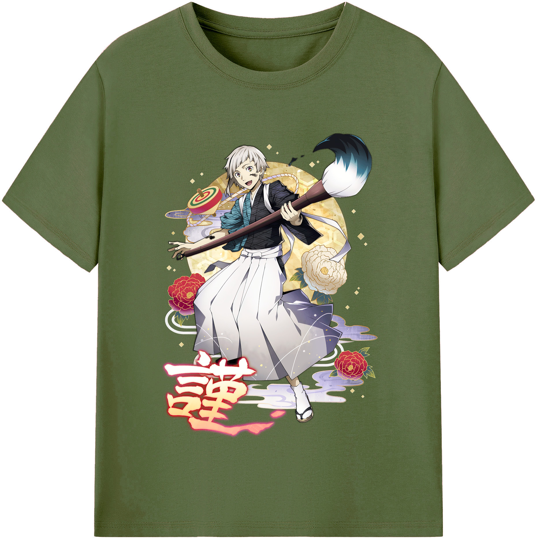（画像用） 文豪ストレイドッグス Bungo Stray Dogs 綿100％半袖Tシャツ（フロントプリント）